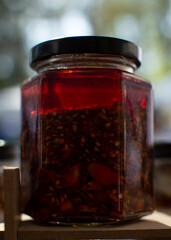 Red mexican traditional sauce 