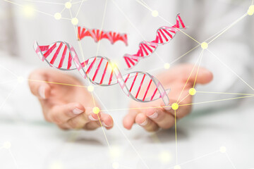 digital medical futuristic interface 3D rendering