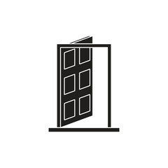 entrance door icon illustration