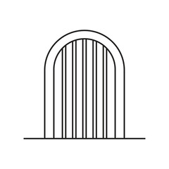 entrance door icon illustration