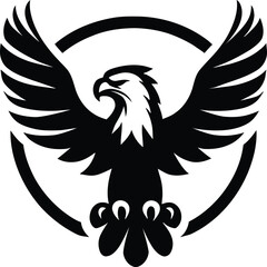 Falcon vector illustration eagle icon