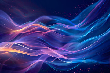 Obraz premium abstract futuristic wavy background. generative ai 