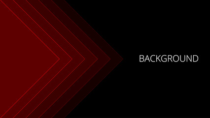 Black abstract background with red overlay triangular pattern, modern geometric texture