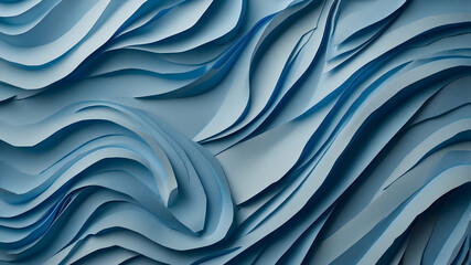 Blue Pastel Abstract Wallpaper: Panoramic Banner Design.