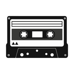 Fototapeta premium Retro Sound: Audio Cassette as Historical Audio Storage Symbol on Transparent Background