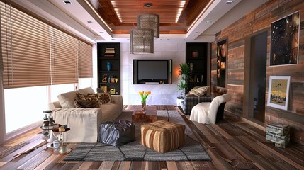 Obraz premium modern living room