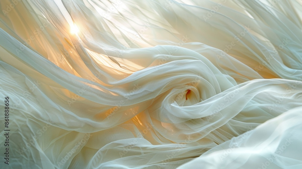 Poster the delicate fabric appears to be alive moving and twisting with the rhythm of the gentle wind.