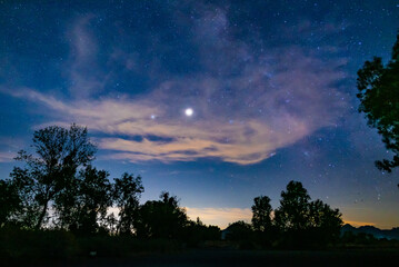 Jupiter, Saturn, and the Milky Way 4