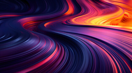 Vibrant colors of purple, violet, pink, magenta, and electric blue swirl in a mesmerizing pattern on a dark background, creating a stunning piece of liquid art