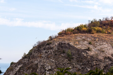 Mountainous terrain, autumn, october. Southern Coast of Crimea. Partenit