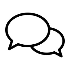 Chat icon. Talk bubble speech icon. Dialogue balloon icon.