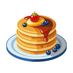 pancakes with chocolate