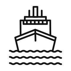 Ship Icon for Sailing and Boating Enthusiasts