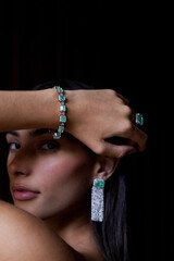 girl wearing jewelry