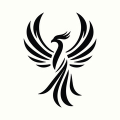Professional Phoenix Silhouette Vector Illustration