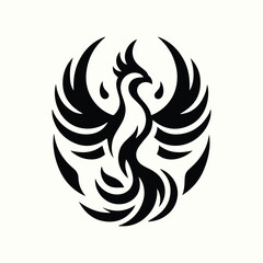 Professional Phoenix Silhouette Vector Illustration
