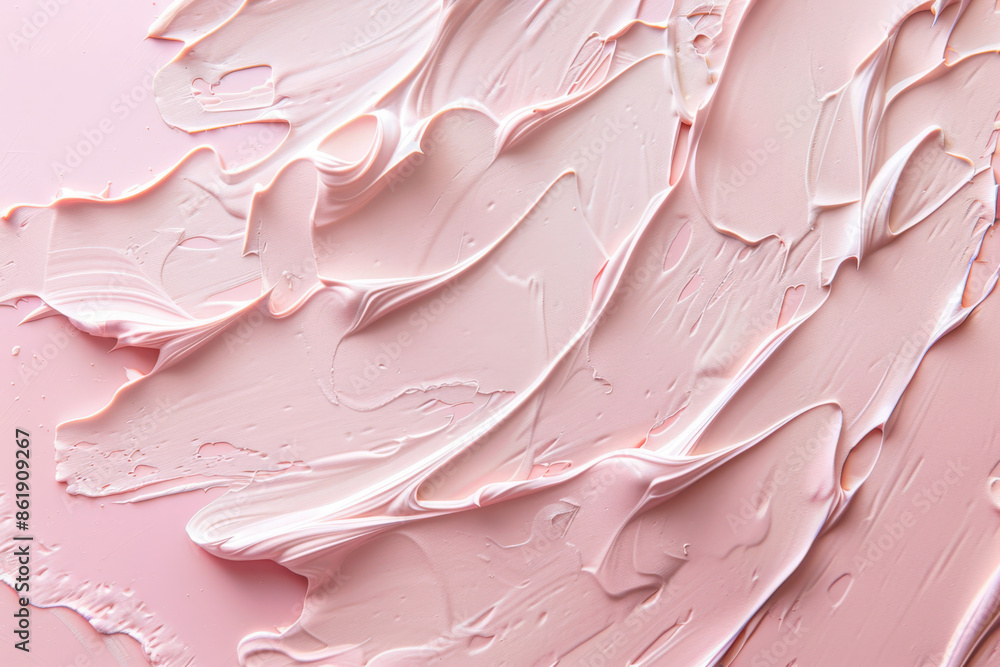 Poster creating a textured pink paint background with delicate brush strokes for artistic flair in design p