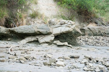 rocky coast of the sea