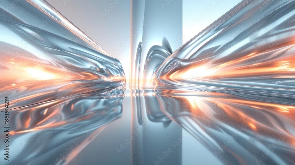 Poster smooth and reflective background with a glossy appearance.