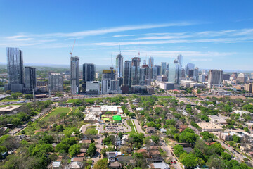 Austin Texas Metropolitan City Downtown Skyline