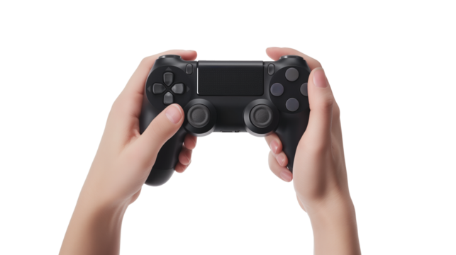hand holding a video game controller