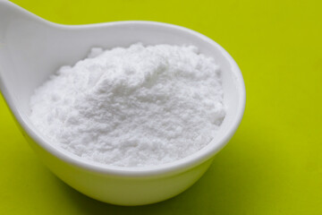 Bowl of baking soda, Sodium bicarbonate powder