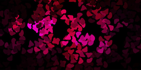 Dark pink vector template with abstract forms.