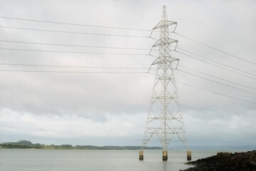 offshore high voltage power line