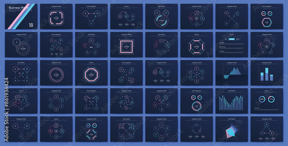 Poster vector graphics infographics with mobile phone. template for creating mobile applications, workflow 