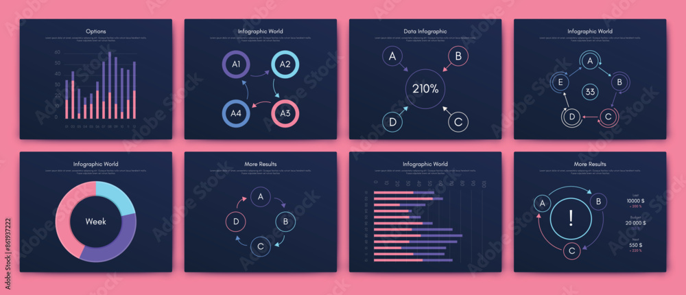 Aufkleber vector graphics infographics with mobile phone. template for creating mobile applications, workflow 