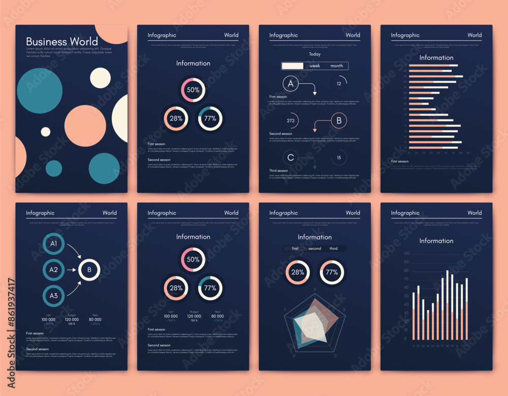 Aufkleber vector graphics infographics with mobile phone. template for creating mobile applications, workflow 