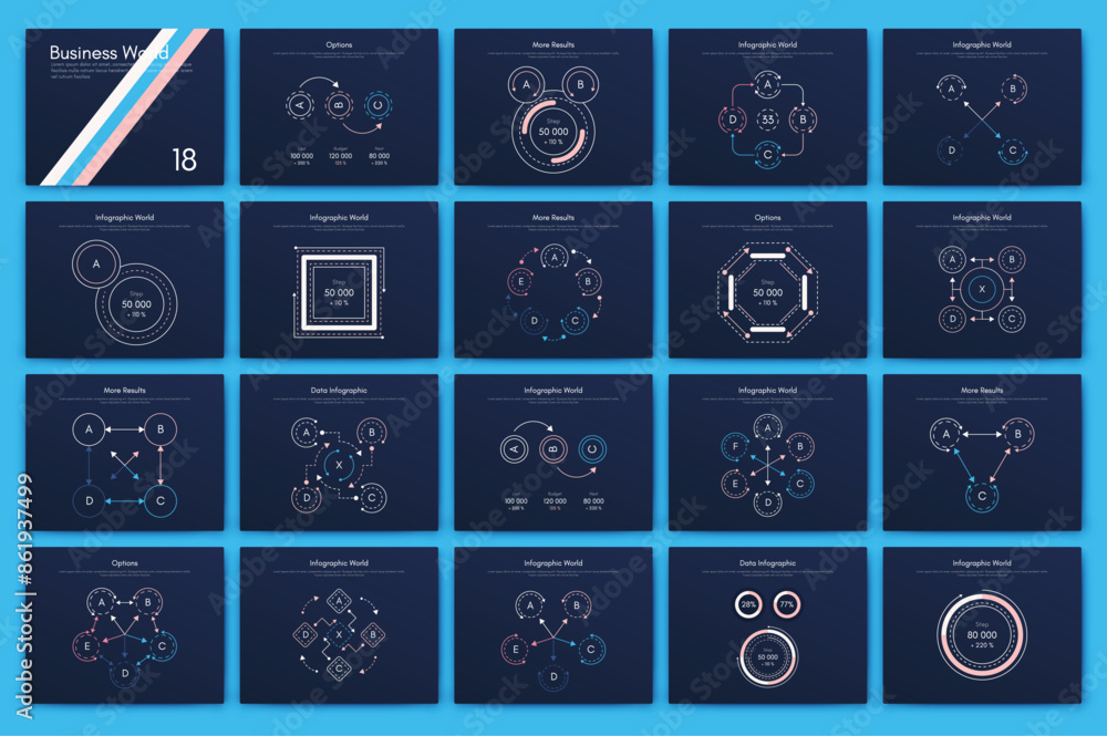 Aufkleber vector graphics infographics with mobile phone. template for creating mobile applications, workflow 