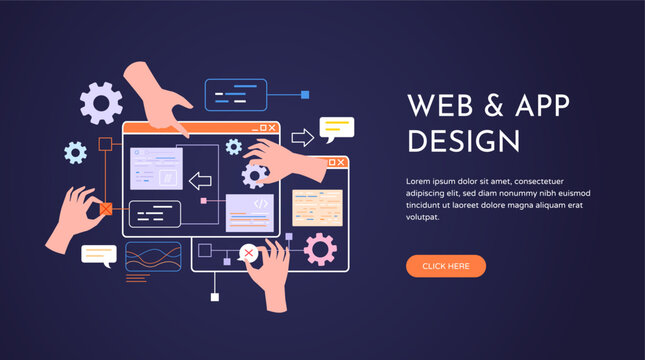 Webpage Development Website Mockup Images – Browse 4,598 Stock Photos ...