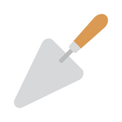 Trowel icon vector illustration. Can also be used for Construction Tools. Shovel, cement, building concept. Suitable for mobile apps, web apps and print media presentations, infographics, etc. 