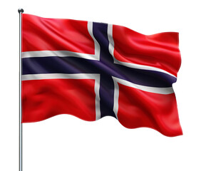 Fototapeta premium Flag of Norway isolated on transparent background