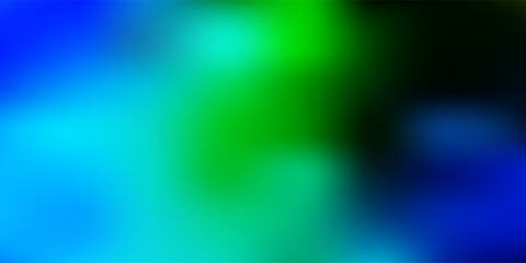 Light blue, green vector blur background.