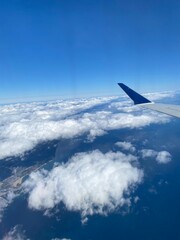 Obraz premium view from airplane window