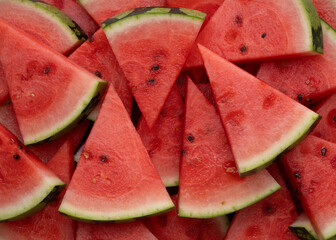 Slices of Watermelon from above
