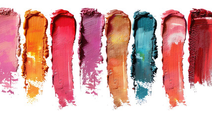 Chic Cosmetics: Trendy Makeup Strokes and Swatches