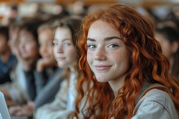 photo of high school students e-learning on laptop