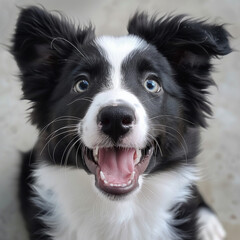 Fototapeta premium a smiling baby Border Collie