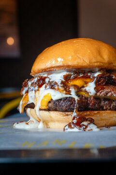 bacon jam doble cheeseburger