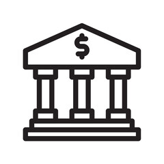 Money Bank, building Bussines Icon