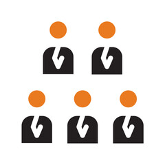 employees bussines icon, group team