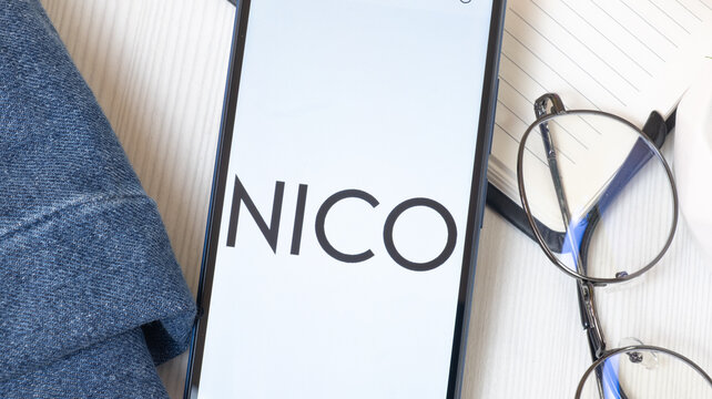 New York, USA - 21 June 2024: Nico Logo on Phone Screen, Company Icon