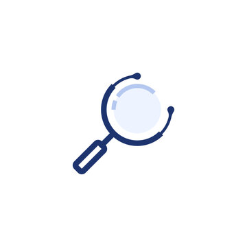 recommend clip art: doctor zoom magnifier stethoscope logo