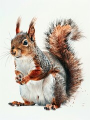 Obraz premium Squirrel sitting