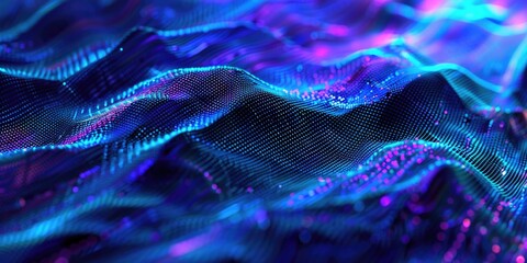 Obraz premium Blue and Purple Background Close Up