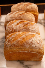 Hypoallergenic gluten free organic bread fresh baked in bio bakery in London, UK