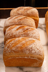Hypoallergenic gluten free organic bread fresh baked in bio bakery in London, UK